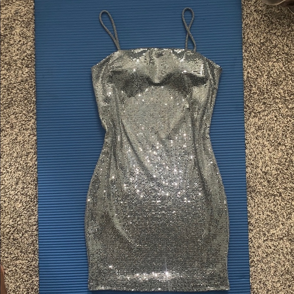 Sparkly tank top dress.